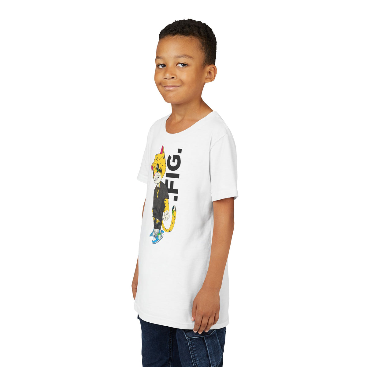 .FIG. "Reborn" (Blue) (2 Cor 5:17) Youth Short Sleeve Tee