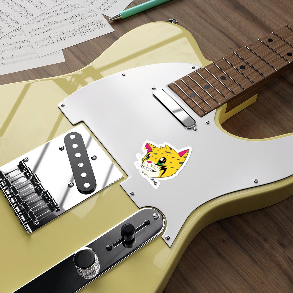 .FIG. "Reborn" (2 Cor 5:17) Die-Cut Graphic Sticker