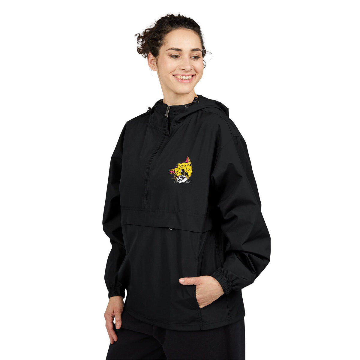 .FIG. "Reborn" (2 Cor 5:17) Champion® Packable Half-Zip Anorak