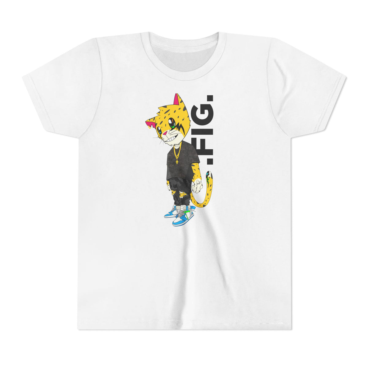.FIG. "Reborn" (Blue) (2 Cor 5:17) Youth Short Sleeve Tee