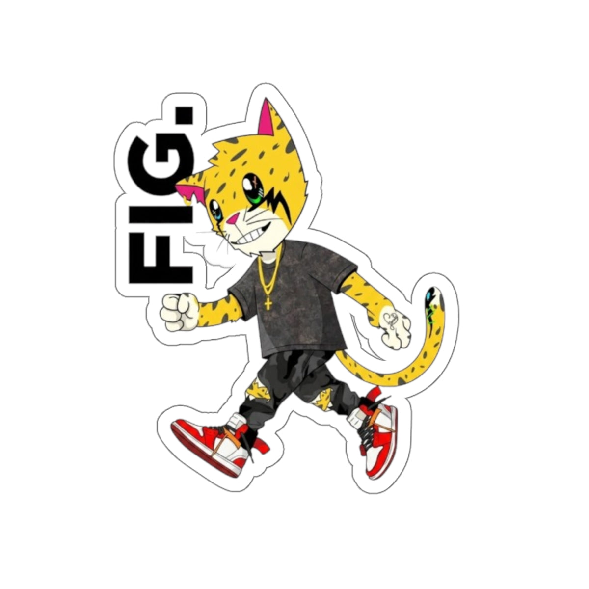 .FIG. "Reborn" (2 Cor 5:17) Die-Cut Graphic Sticker 2
