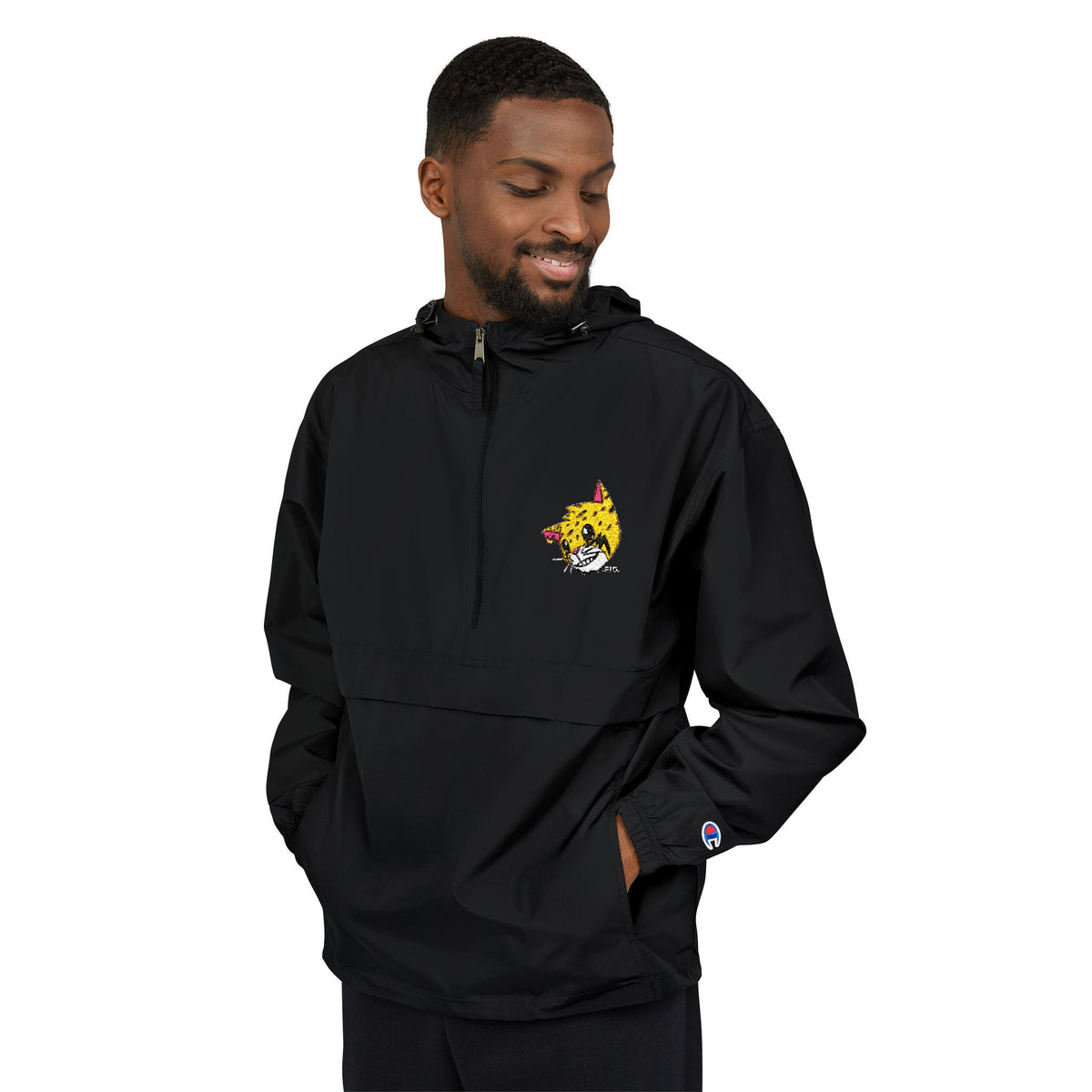 .FIG. "Reborn" (2 Cor 5:17) Champion® Packable Half-Zip Anorak