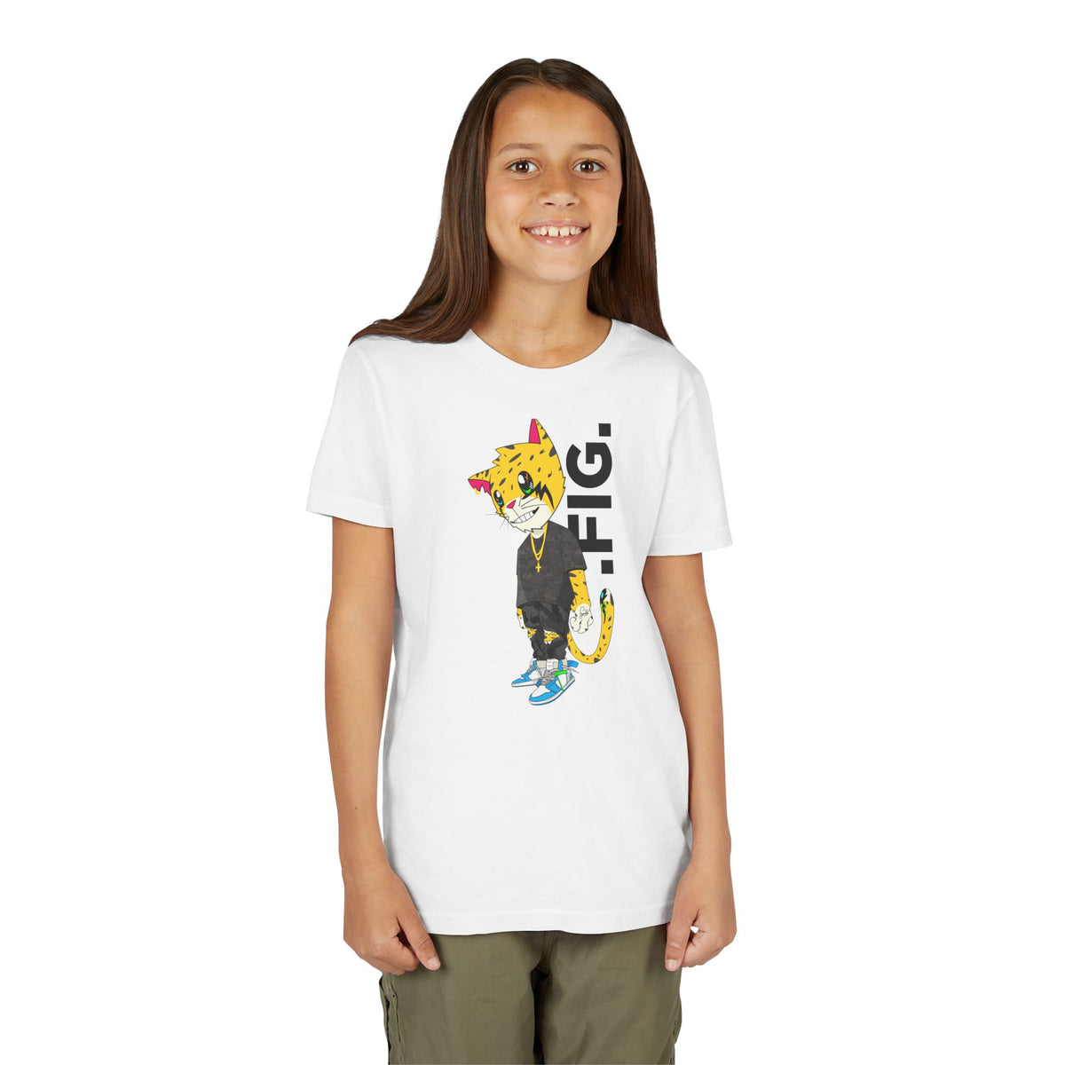 .FIG. "Reborn" (Blue) (2 Cor 5:17) Youth Short Sleeve Tee
