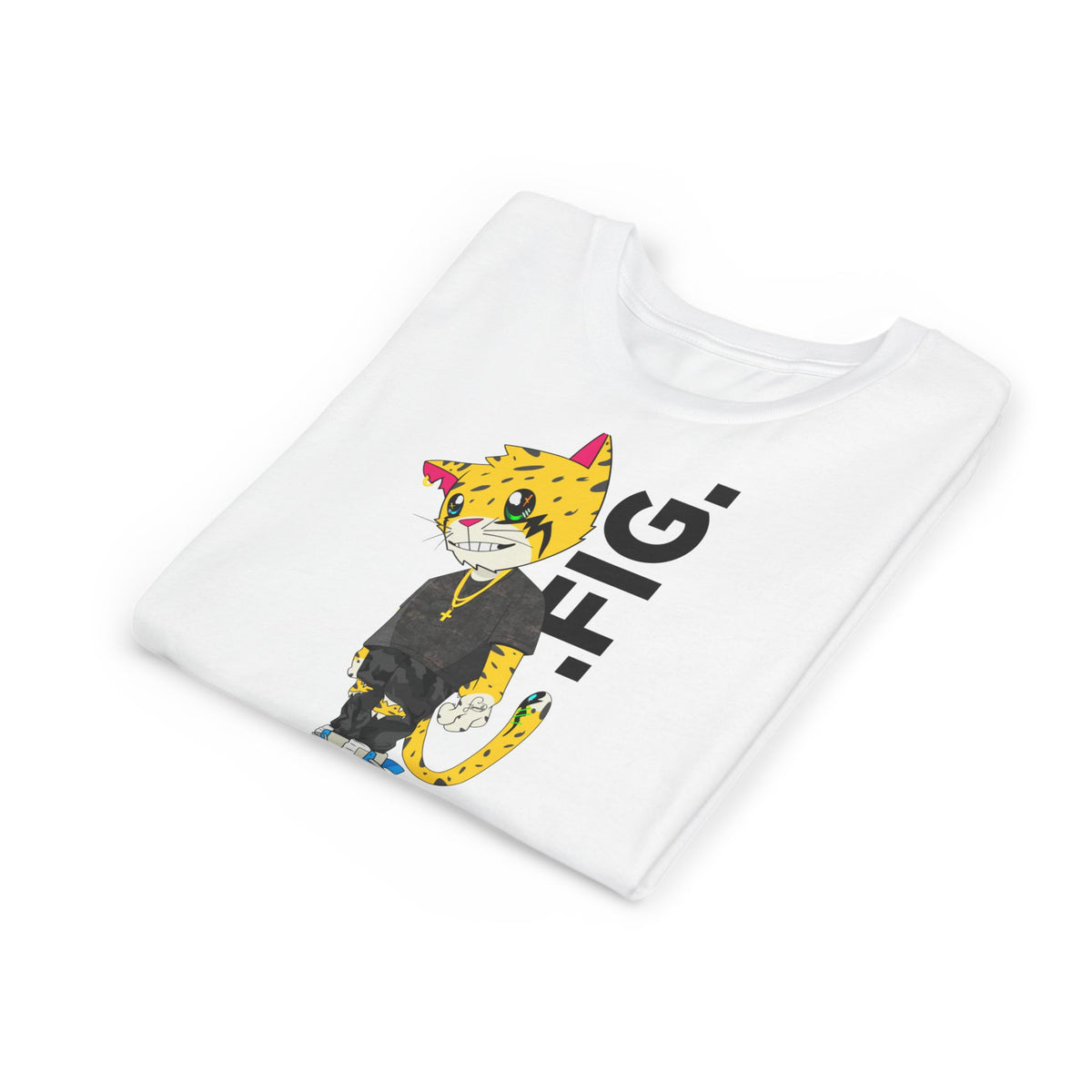 .FIG. "Reborn" (Blue) (2 Cor 5:17) Youth Short Sleeve Tee