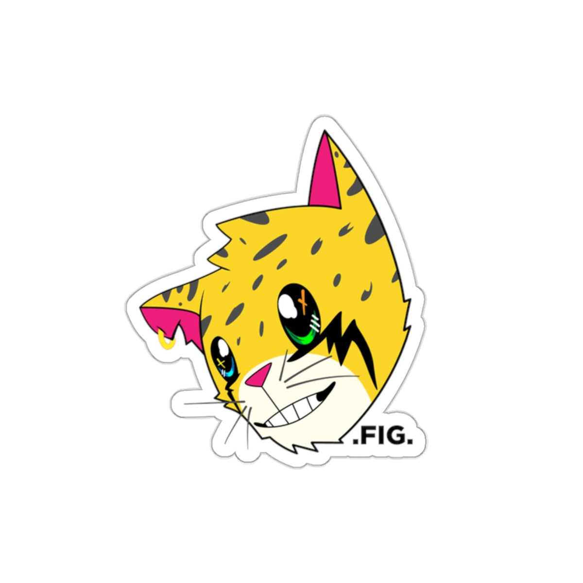 .FIG. "Reborn" (2 Cor 5:17) Die-Cut Graphic Sticker